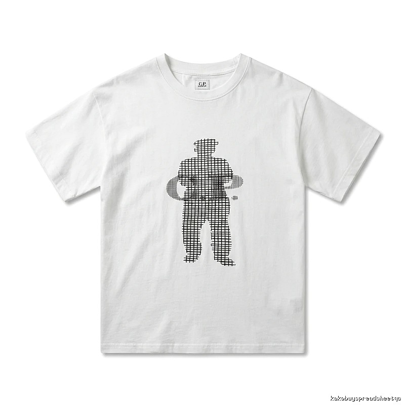 C.P. Grid Wind White T-shirt