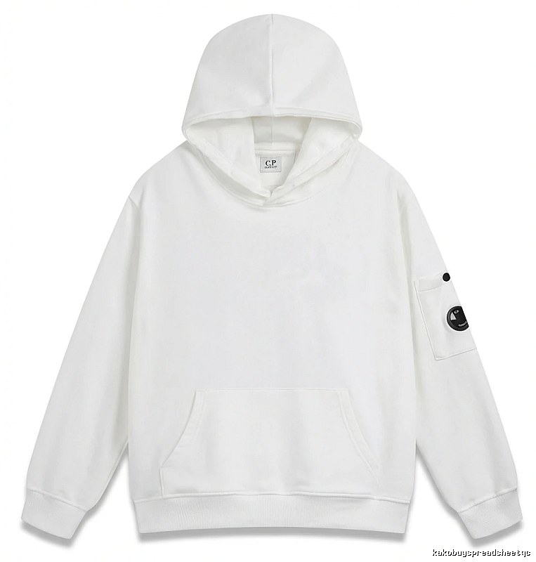 C.P. minimalist style white hoodie