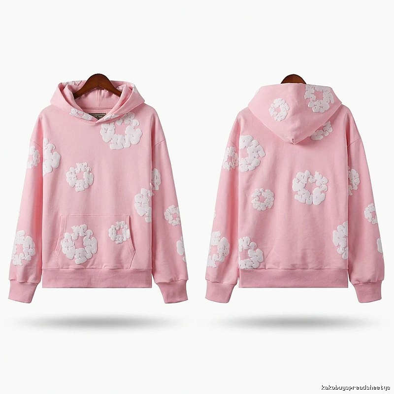 DENIM TEARS Floral Pink Hoodie