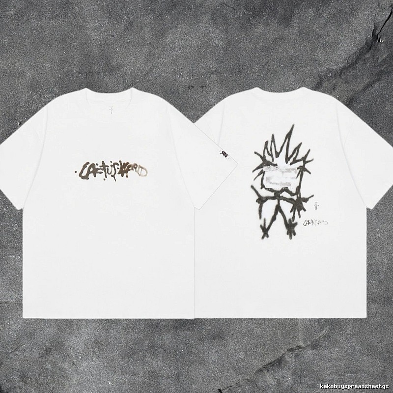 Denim Tears White Graphic T-Shirt Bold Graphic