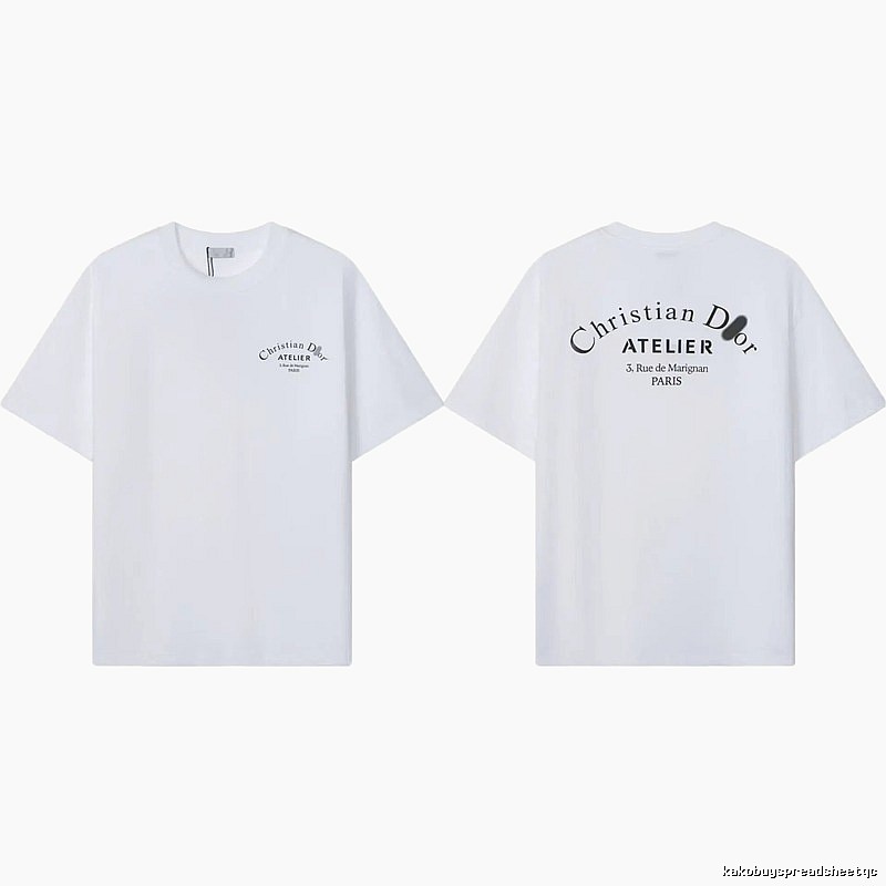 Dior Atelier Minimalist Style White T-Shirt