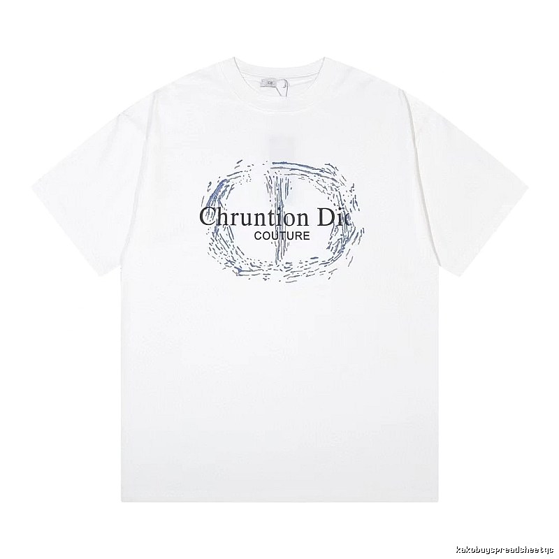 Dior Couture Trendy Style White Short-sleeve T-shirt