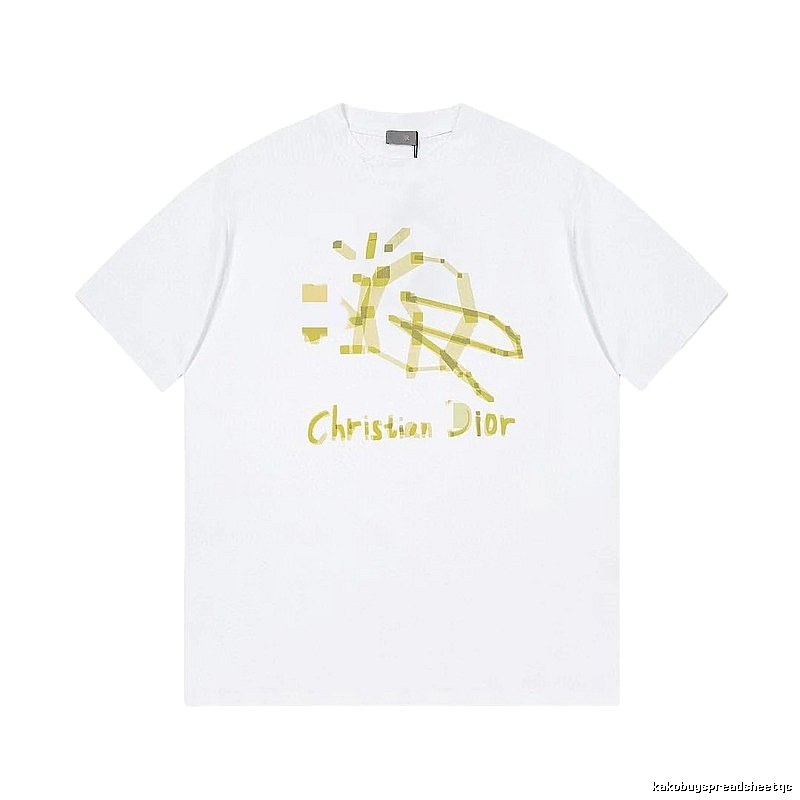 Dior Graffiti Street Style White T-Shirt