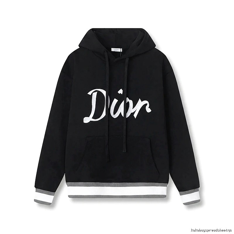 Dior letter-style black sweatshirt