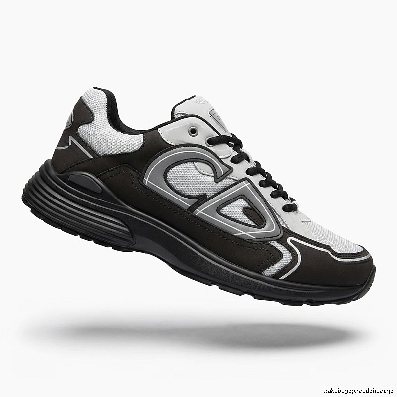 Dior retro black and white sports shoes