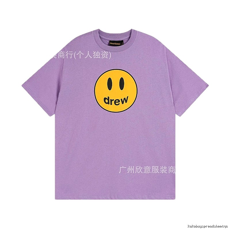DREW Smile Street Style Purple Short Sleeve T-shirt