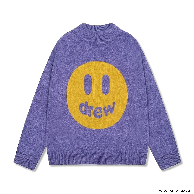 DREW Smiley Purple Sweater