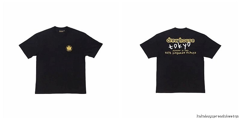 DrewHouse Tokyo Limited Street Style Black T-Shirt