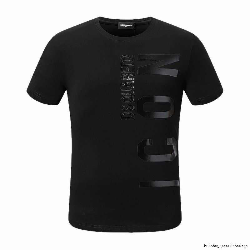 DSQUARED2 ICON Streetwear Black Short-sleeve T-shirt