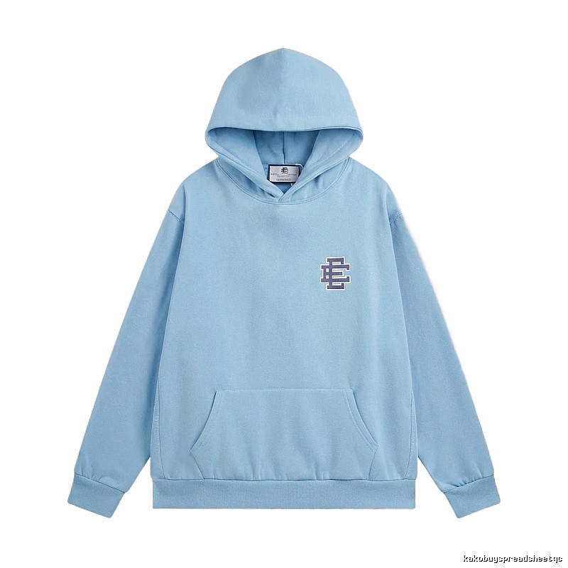 Eric Emanuel Classic Simple Style Blue Hoodie