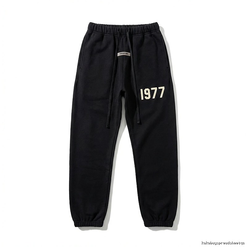 ESSENTIALS 1977 Casual Black Sweatpants