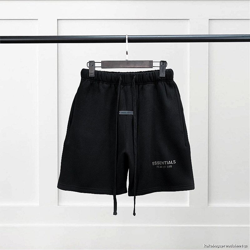 ESSENTIALS Basic Black Shorts