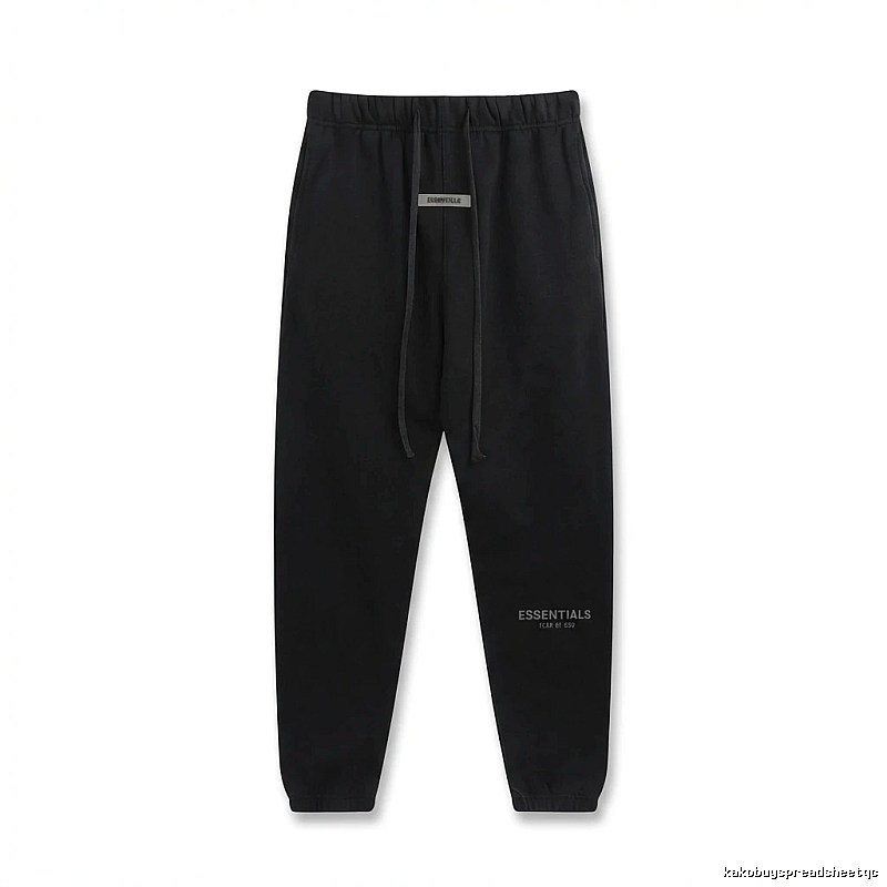 ESSENTIALS Basic Black Sweatpants