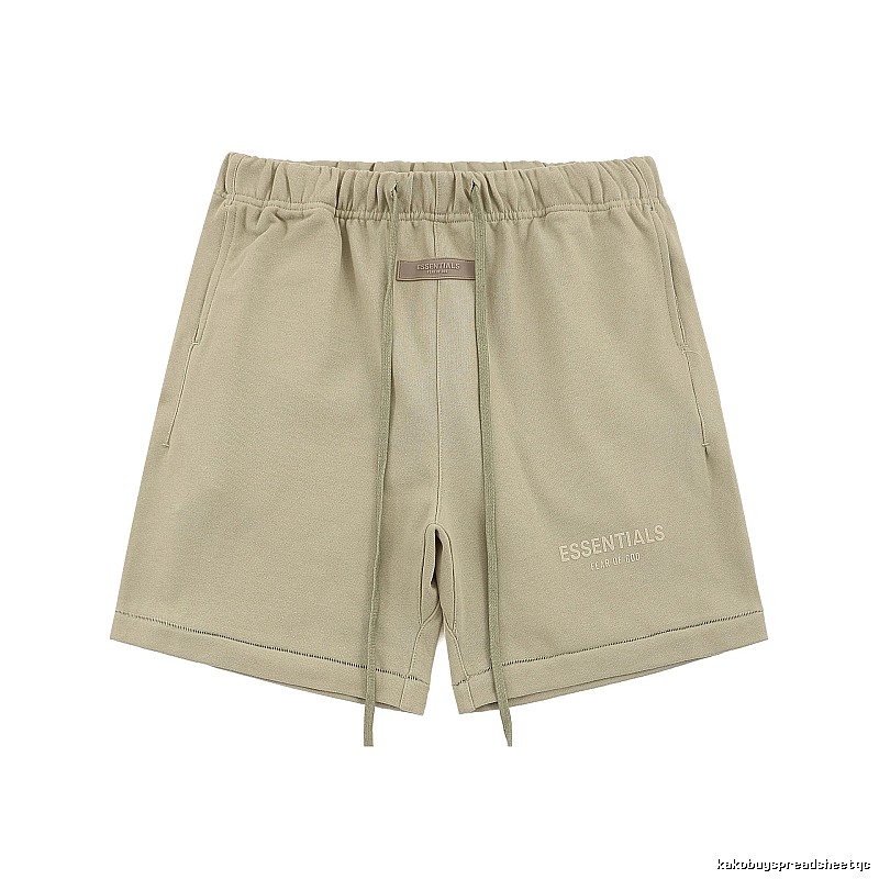 ESSENTIALS Basic Khaki Shorts