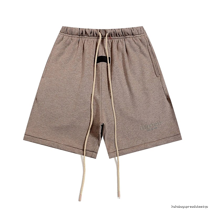 ESSENTIALS Basic Khaki Shorts