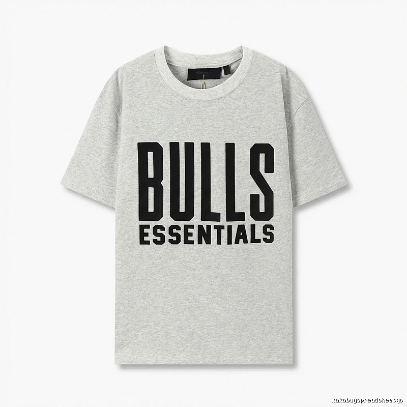 ESSENTIALS Bulls Style Grey T-shirt