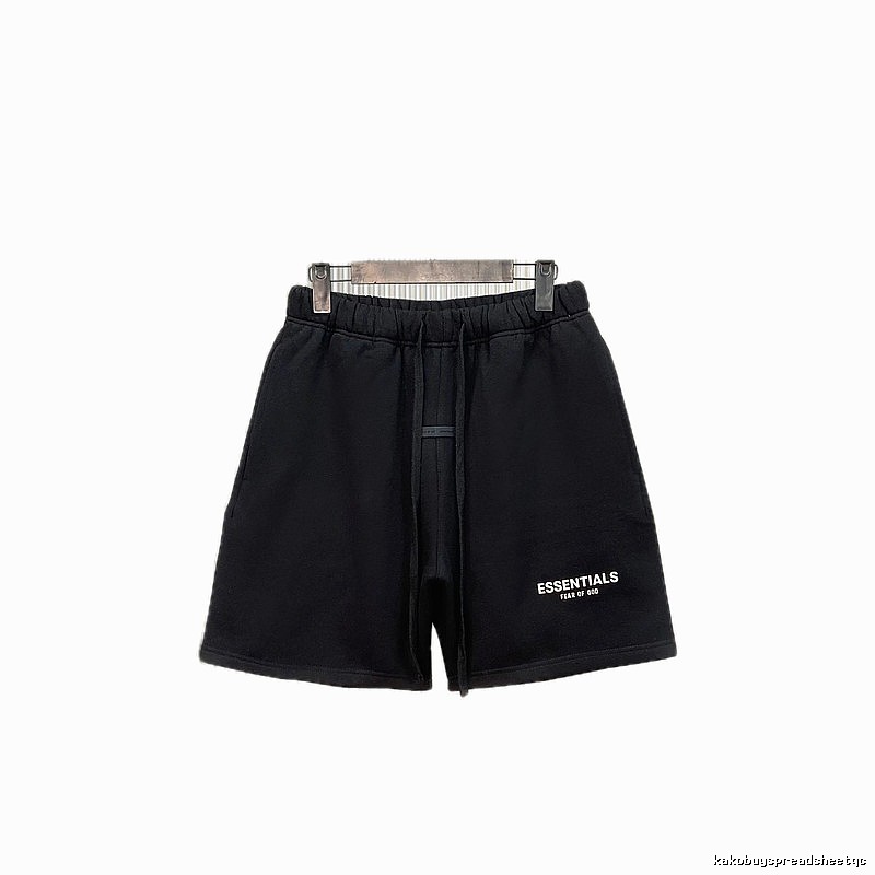ESSENTIALS casual style black shorts