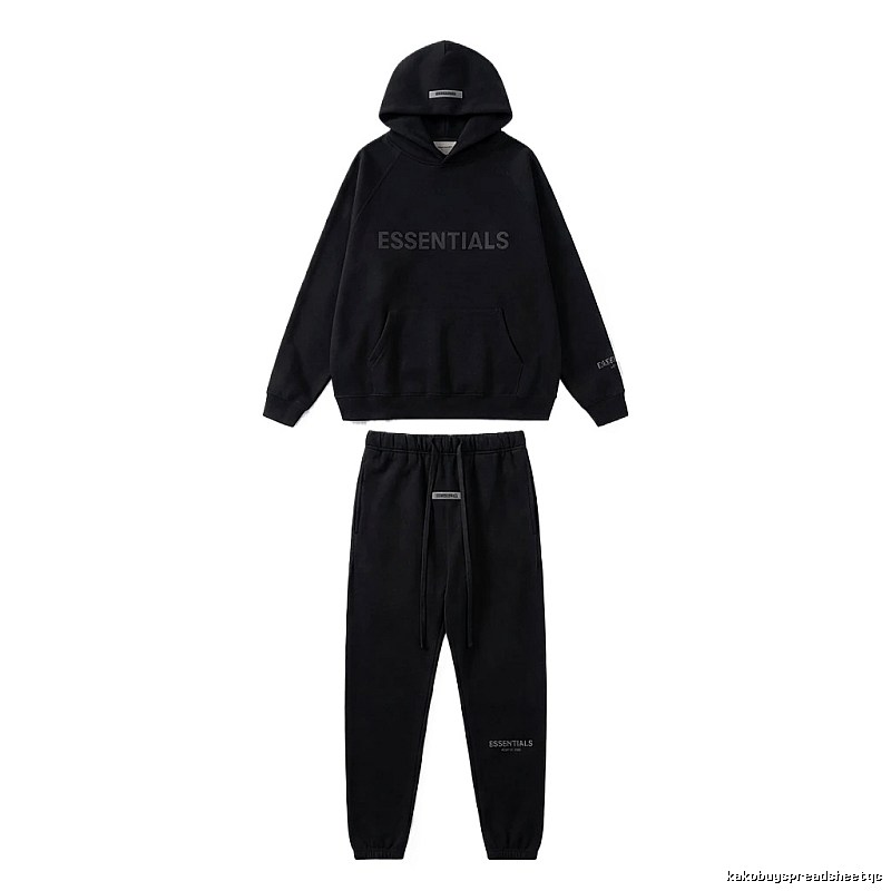 ESSENTIALS casual style black suit
