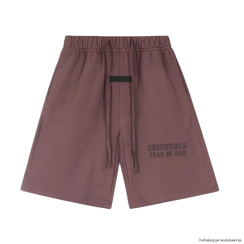 ESSENTIALS casual style dark brown shorts