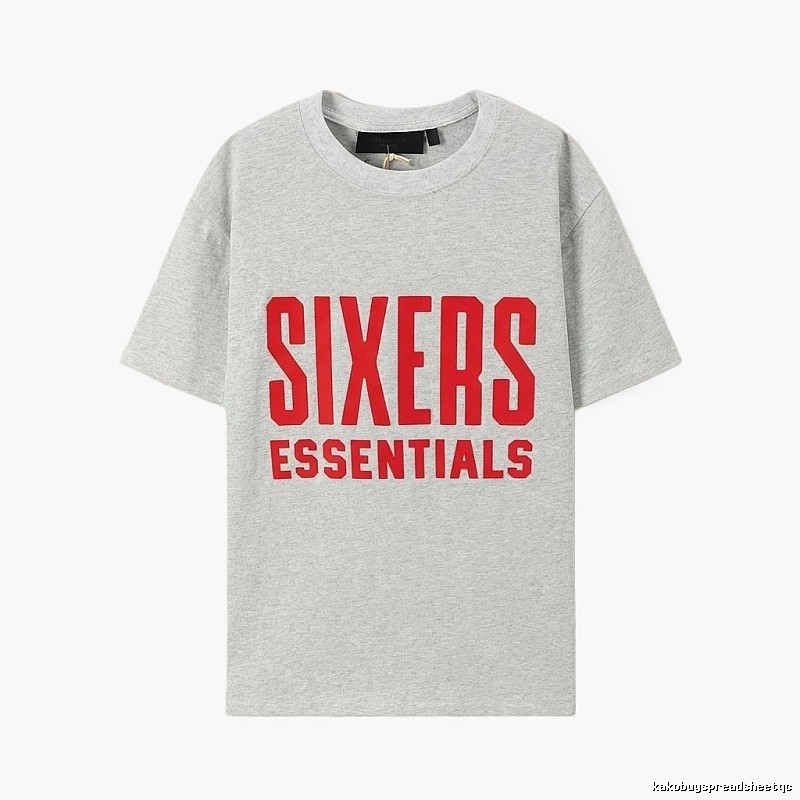 ESSENTIALS Grey Minimalist Style T-shirt