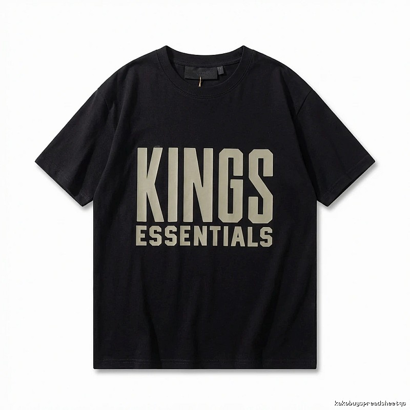ESSENTIALS KINGS Style Black T - Shirt