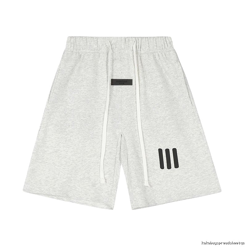 ESSENTIALS minimalist light gray shorts