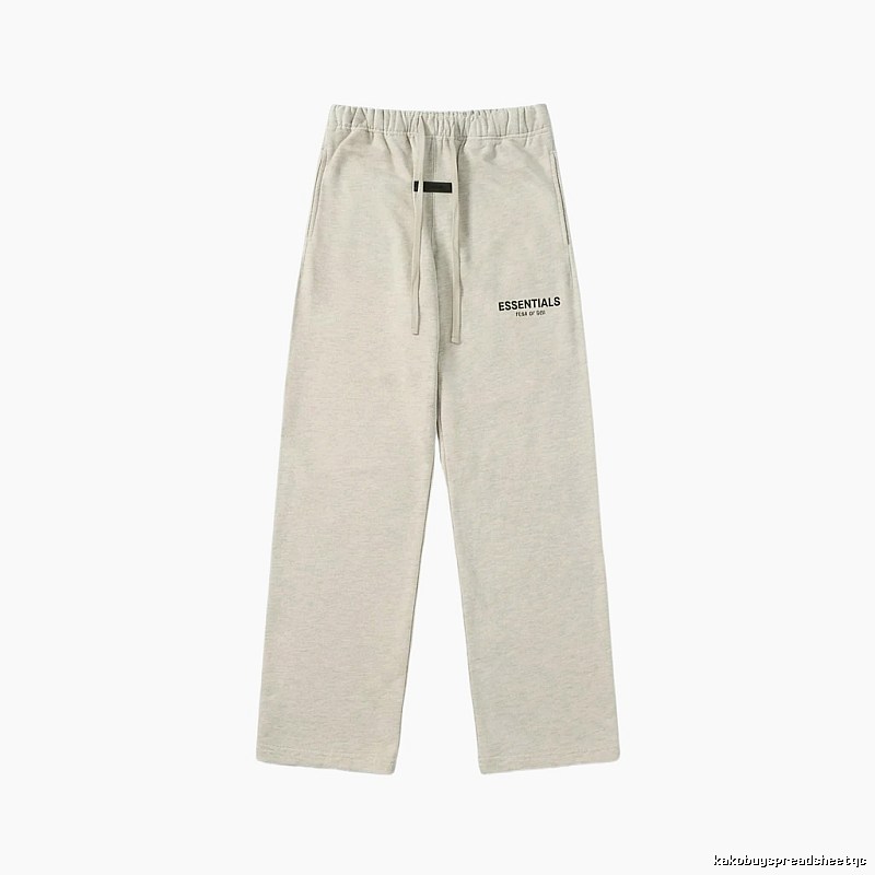 ESSENTIALS minimalist light gray sweatpants