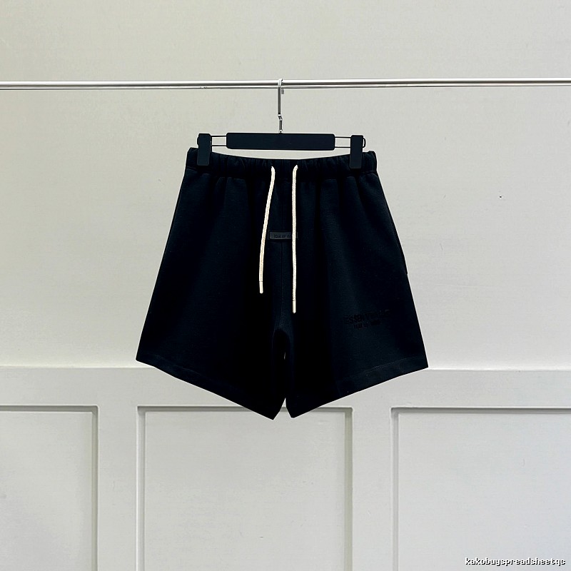 ESSENTIALS Minimalist Style Black Shorts