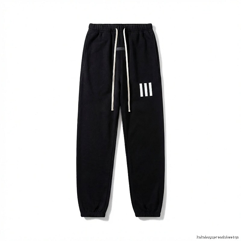 ESSENTIALS minimalist style black sweatpants