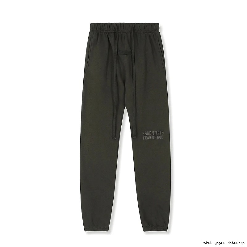 ESSENTIALS minimalist style dark gray sweatpants