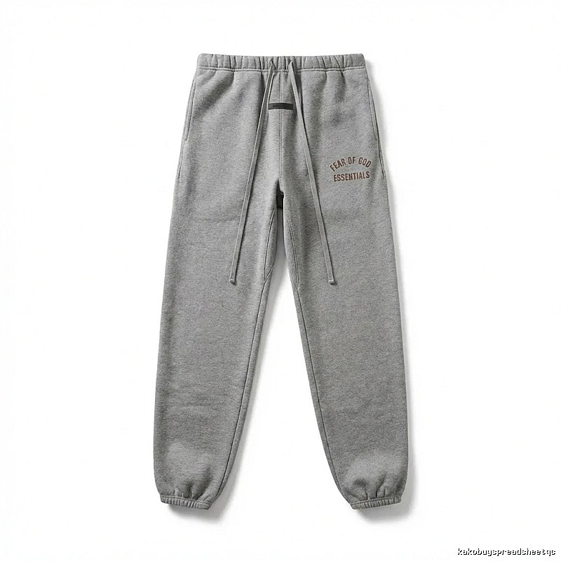 ESSENTIALS minimalist style grey sweatpants