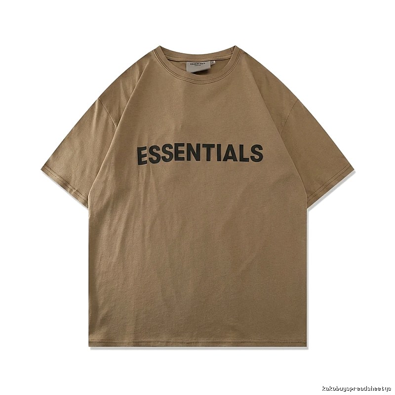ESSENTIALS Minimalist Style Khaki T-shirt