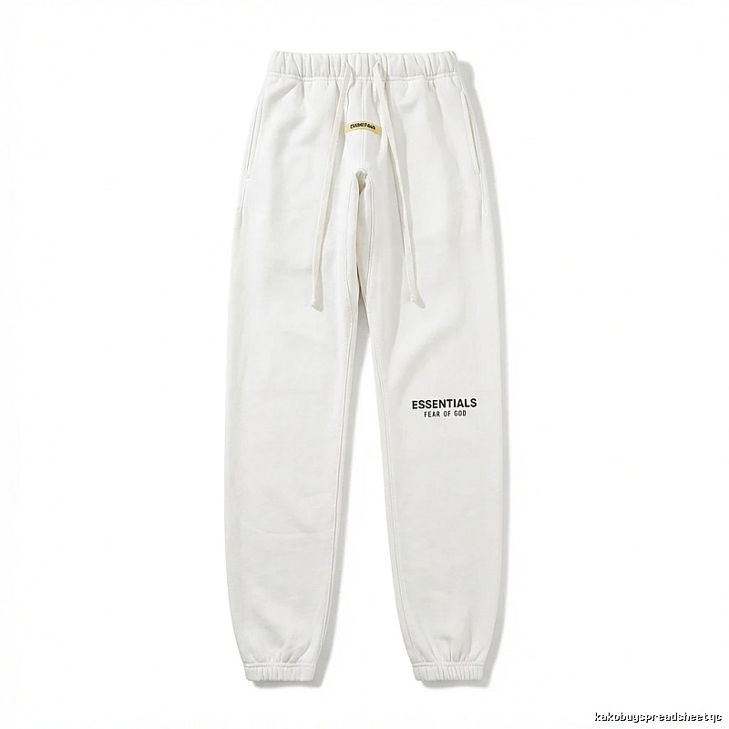 ESSENTIALS minimalist style white sweatpants