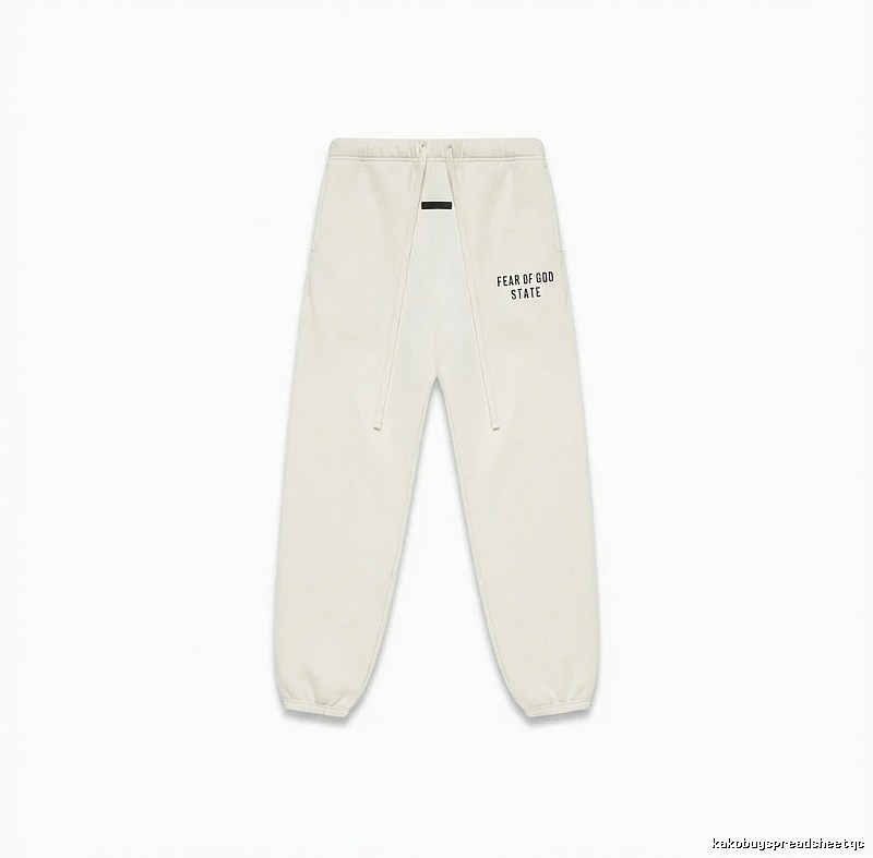 ESSENTIALS minimalist style white sweatpants