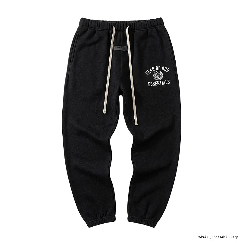 ESSENTIALS simple style black sweatpants
