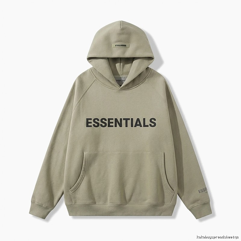 ESSENTIALS Simple Style Grey Hoodie