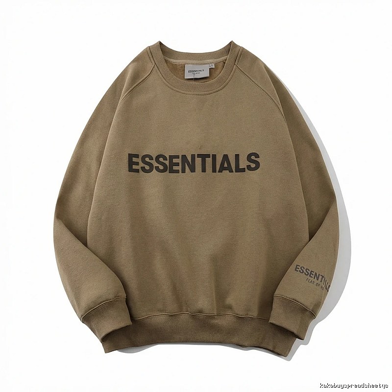 ESSENTIALS Simple Style Khaki Sweatshirt