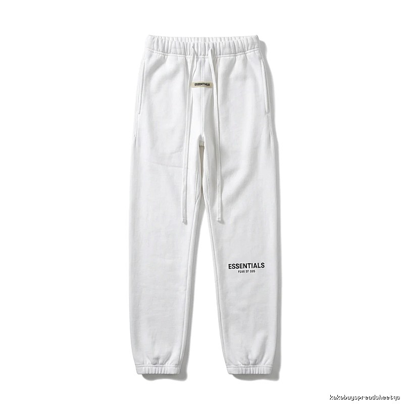 ESSENTIALS Simple Style White Sweatpants