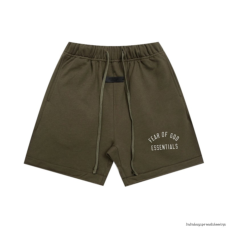 ESSENTIALS trendy brand army green shorts