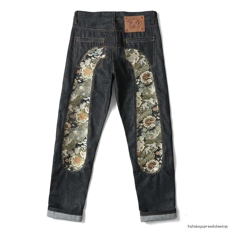 EVISU Print Retro Style Jeans