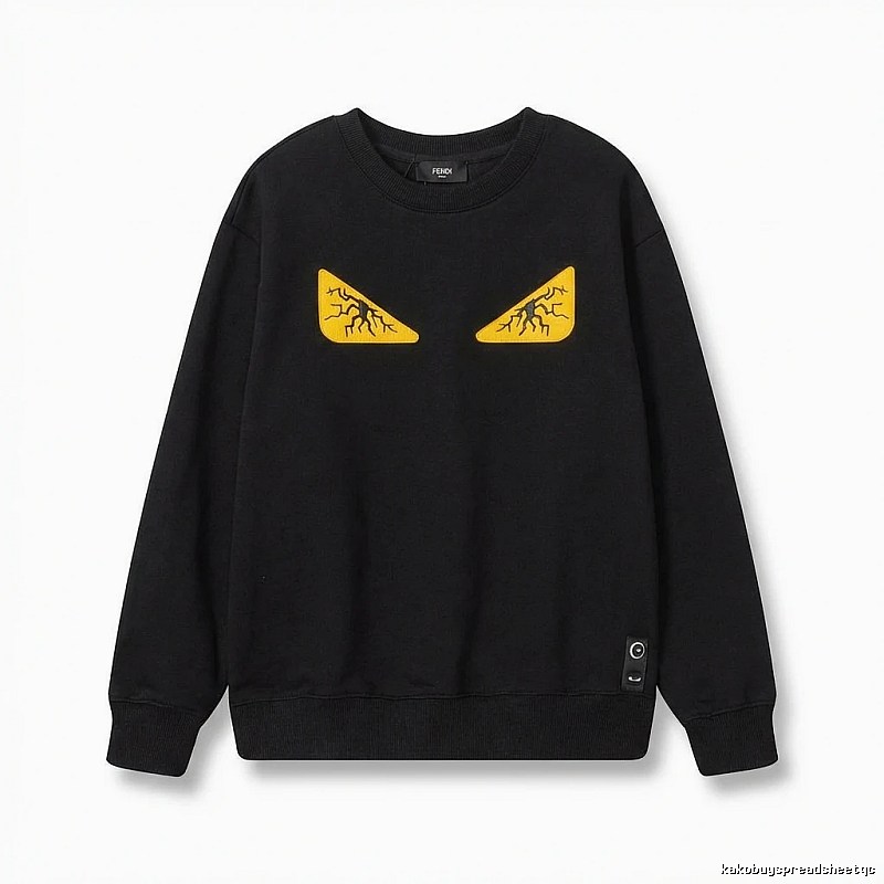 Fendi Monster Trendy Cool Black Sweatshirt