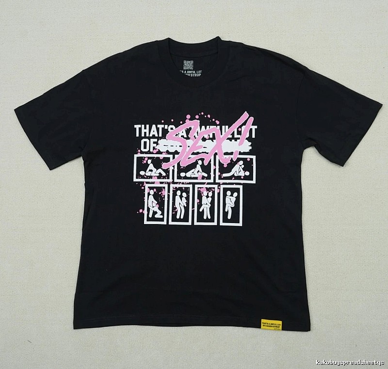 FR2 Funky Print Street Style Black Short-sleeve T-shirt