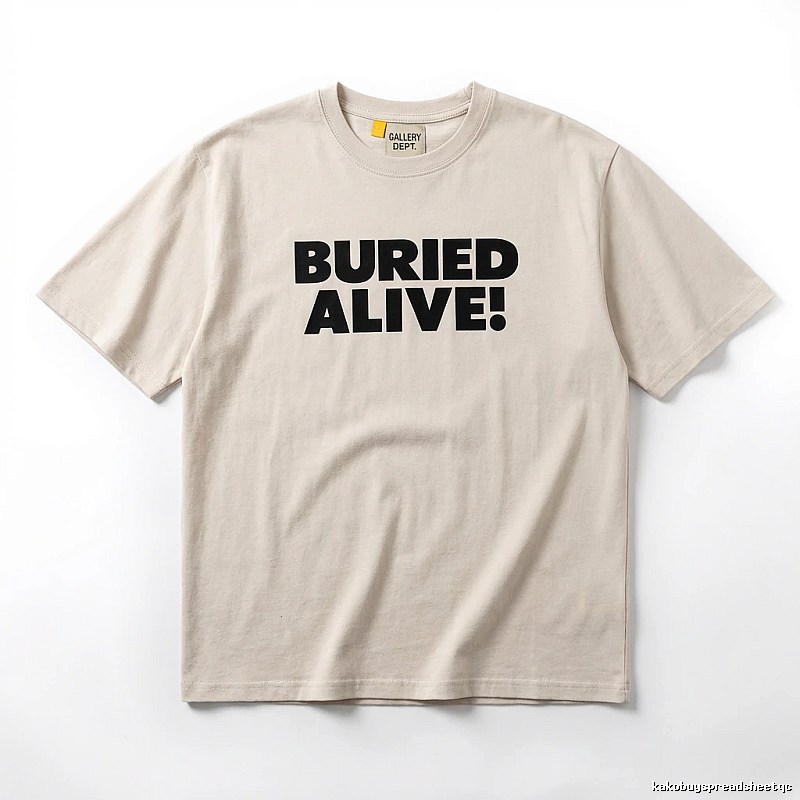 Gallery Dept. Alphabet Style Beige T-shirt