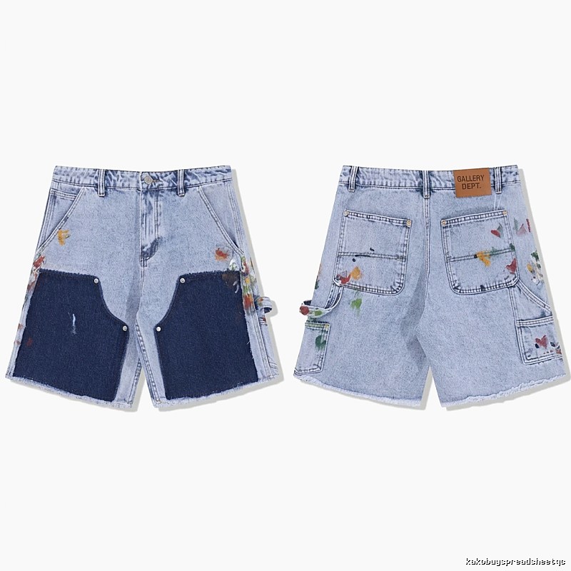Gallery Dept Graffiti Style Denim Shorts