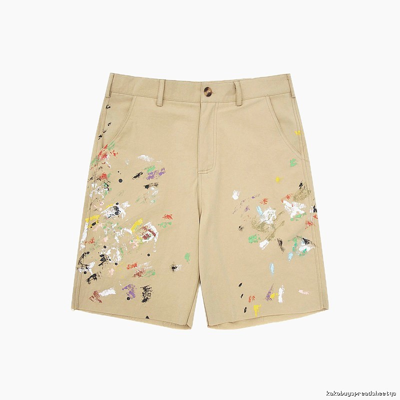 Gallery Dept Graffiti Style Khaki Shorts