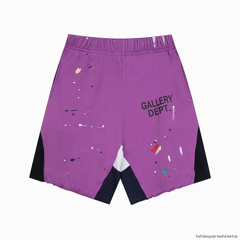 Gallery Dept. graffiti-style purple shorts