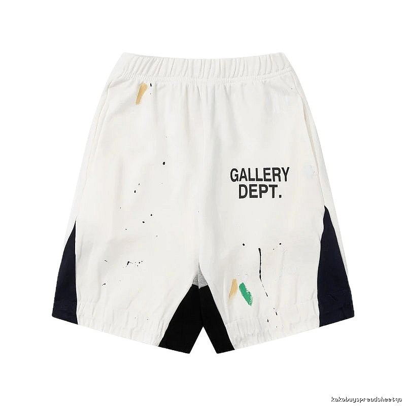 Gallery Dept. Graffiti Style White Shorts