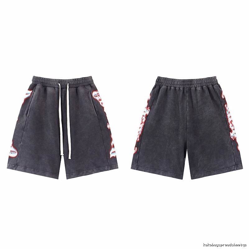 Godspeed Printed Street Style Charcoal Black Shorts