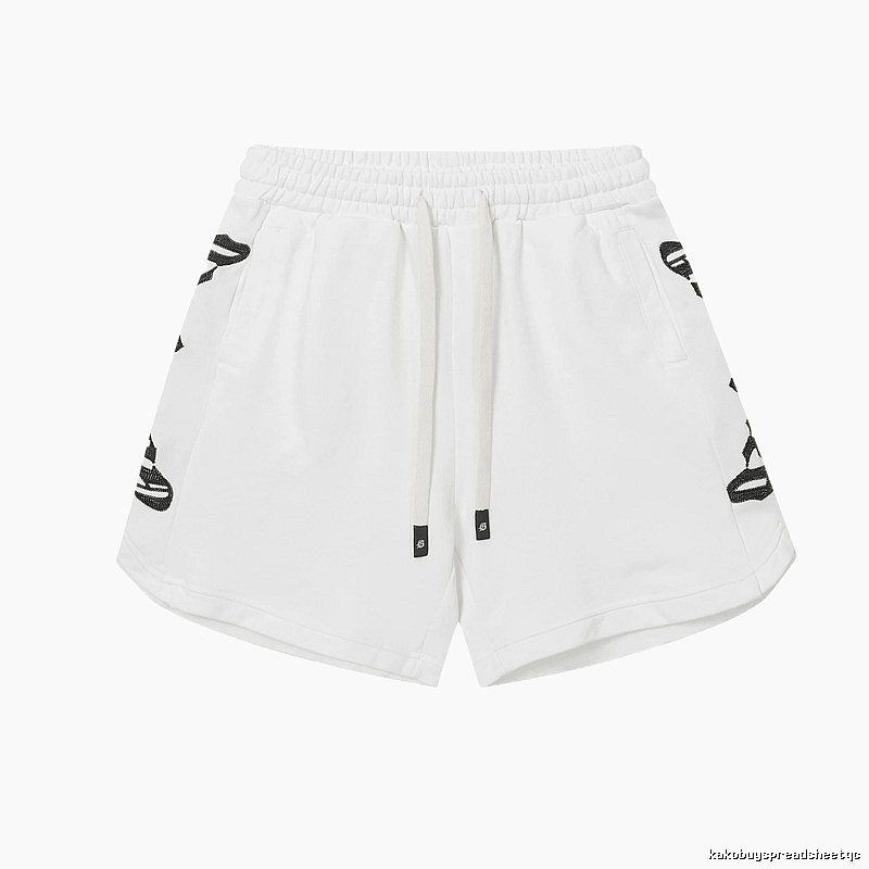 Godspeed Rhinestone Street Style White Shorts