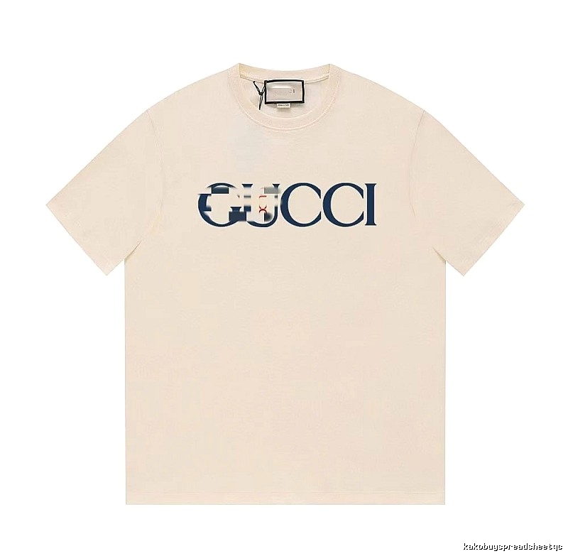 Gucci Classic Printed Casual Style Off-white Short Sleeve T-Shirt